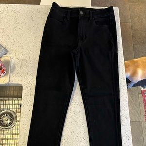 American eagle 360 next level stretch Black high rise skinny jeans.